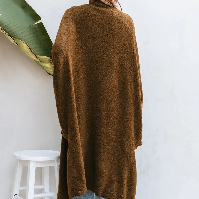 Women's Longline Cardigan – Dolman Sleeves
