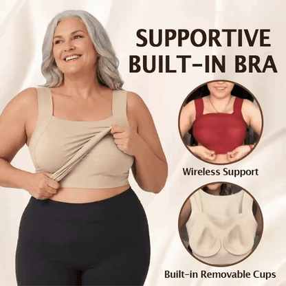 Built-In Comfort Bra Tank Top